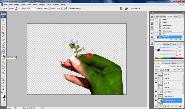 Creation of ...come here, my lady!: Step 3